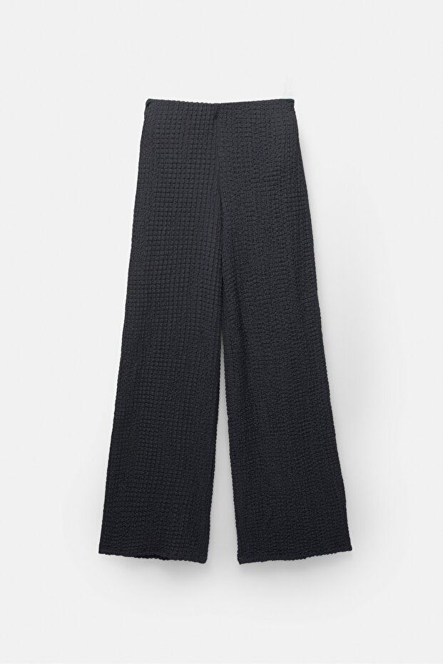 Kırışık efektli rustik pantolon - 6