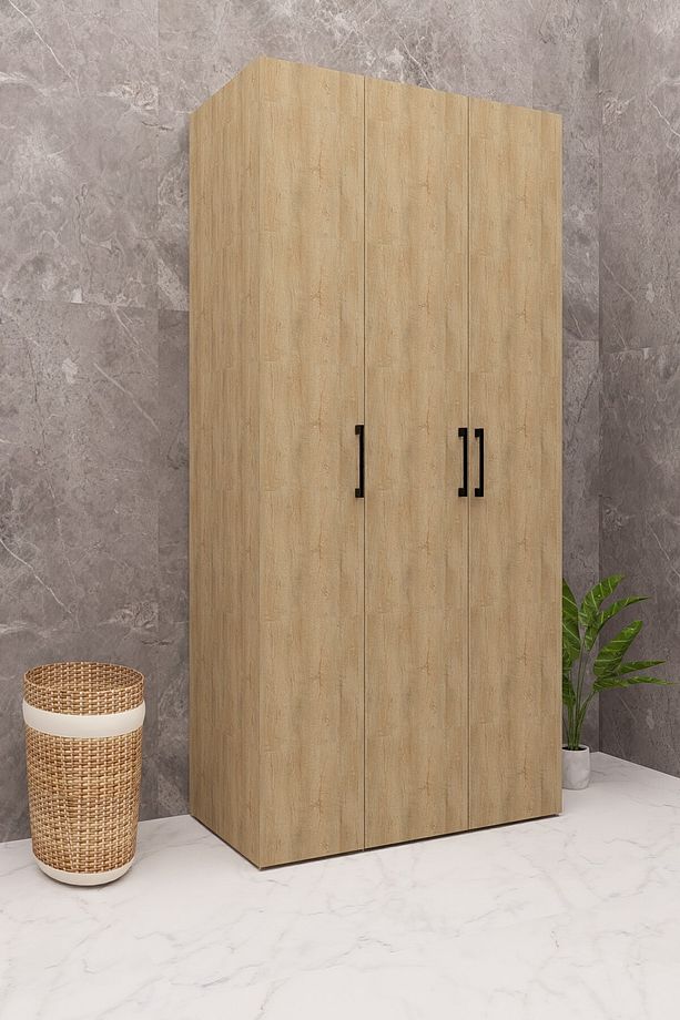 MDF ÇAMAŞIR MAKİNESİ KURUTMA MAKİNESİ DOLABI KAPAKLI - 3