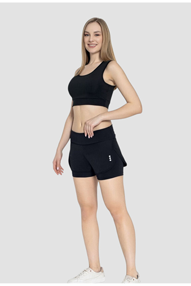 Micro Sports Shorts with Leggings Inside
