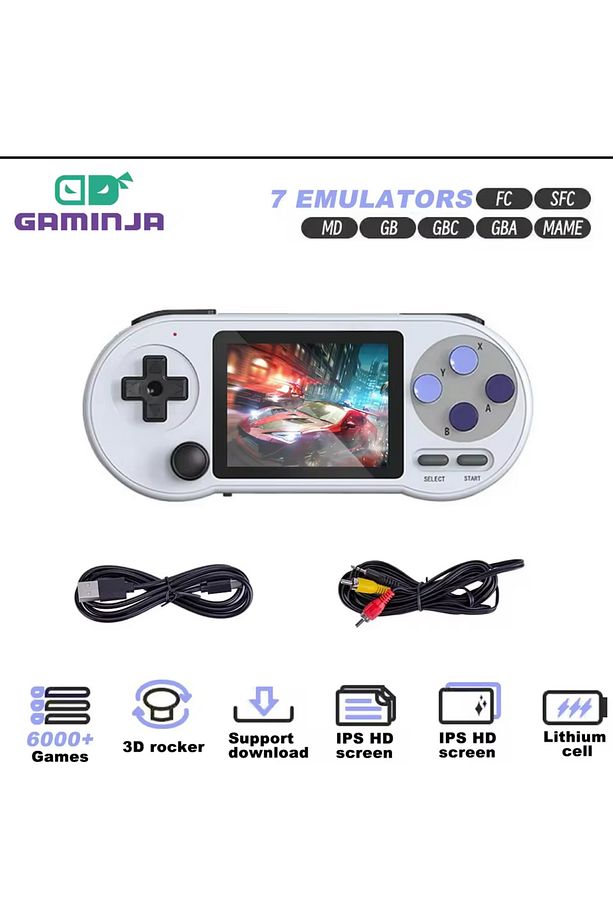 SF2000 RETRO OYUN KONSOLU 6000+ OYUN TV BAĞLNABİLİR VS OYUN OYNANABİLİR 2.4GHZ WİFİ BAĞLANIR GAMEBOY - 5