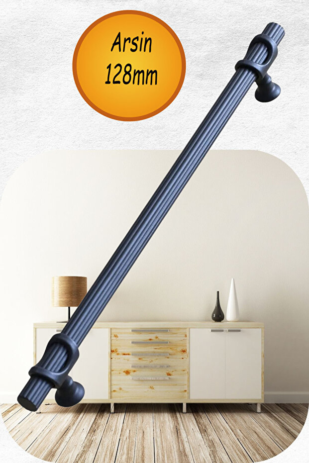 Arsin Furniture Drawer Kitchen Cabinet Cupboard Door Handles Handle Handle Black Metal Handle 128 Mm-12.8 cm