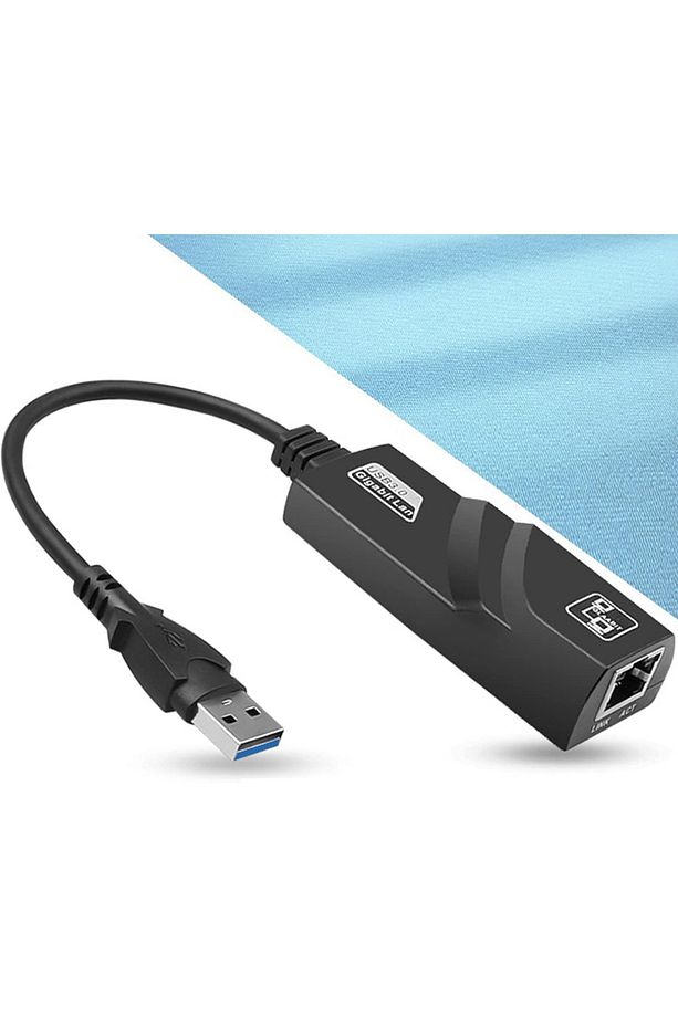 USB3.0 - RJ45 Konnektörü Bilgisayar için 10/100/1000Mbps Ethernet Adaptörü USB Adaptörleri - 6