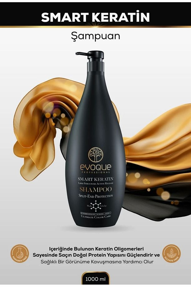 Evoque Smart Keratin Şampuan / Yıpranmış Saçlar için Canlandırıcı Şampuan / - 2