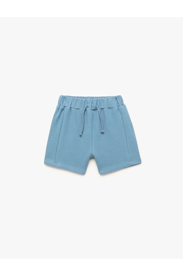Pamuklu Beli Lastikli Basic Şort - 1
