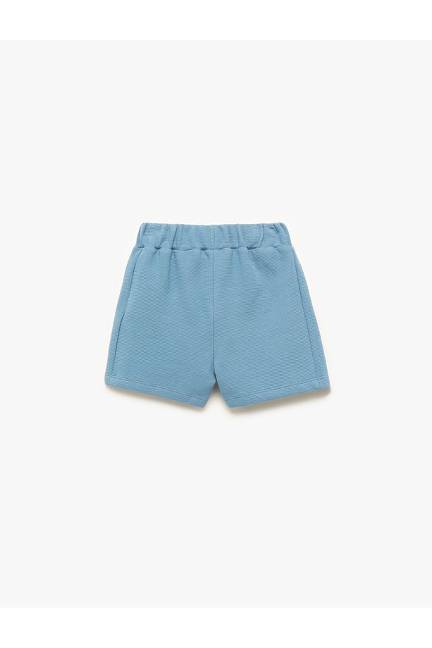 Pamuklu Beli Lastikli Basic Şort - 2