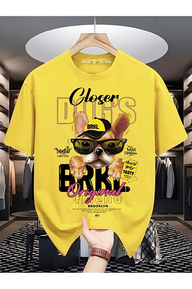 Dog Printed Oversize T-Shirt