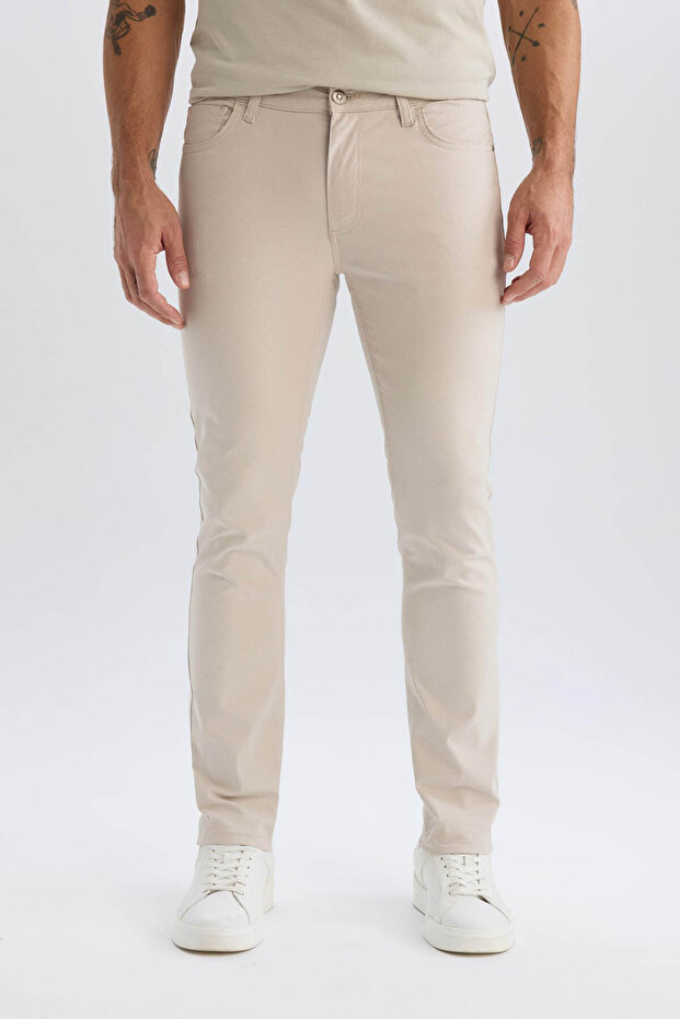 Slim Fit Slim-Fit Slim-Fit Chino Canvas Trousers T1055Az25Sp