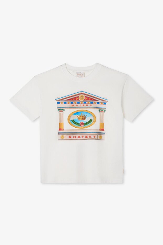 تيشيرت BG Store للأولاد، باللون الأبيض