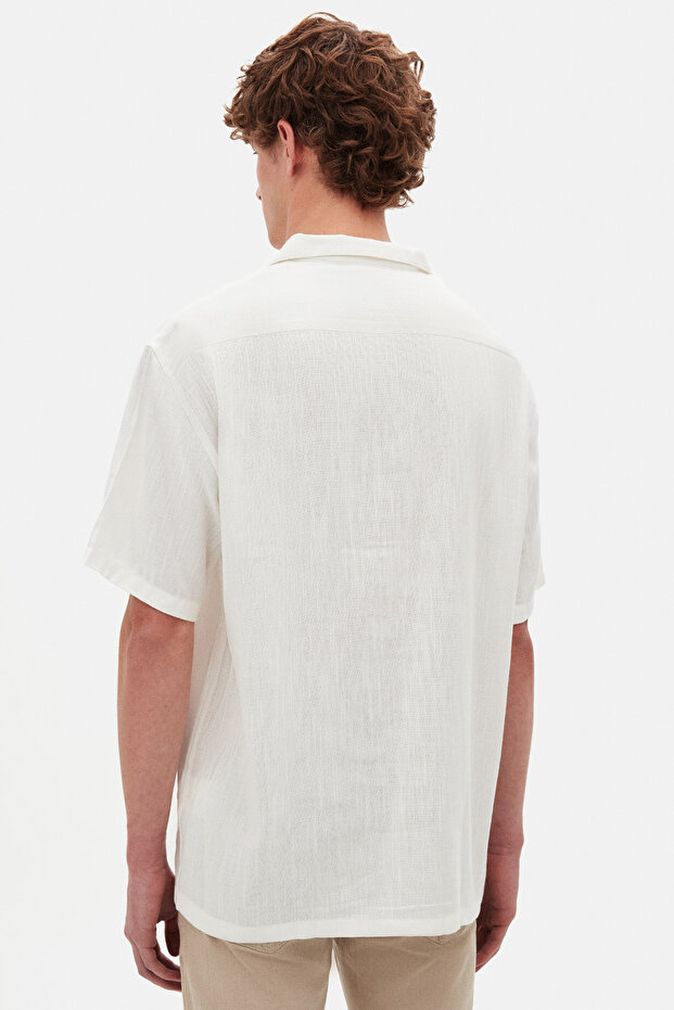 Relaxed Beyaz Gömlek - 3