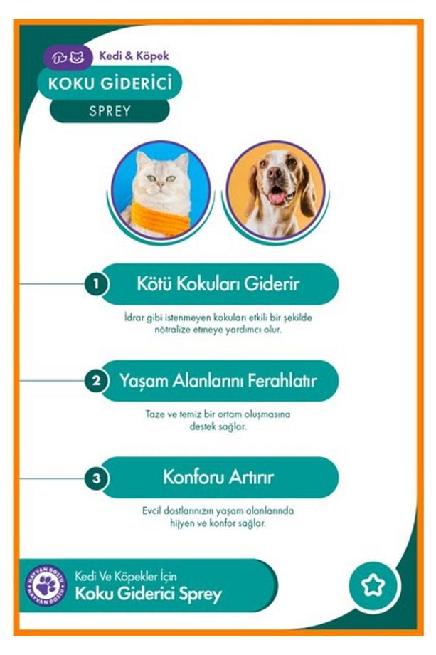 NomNom Kedi ve Köpek Koku Giderici Sprey 250 ml – Idrar Kokusu ve Lekelere Karşı Etkili Çözüm - 2