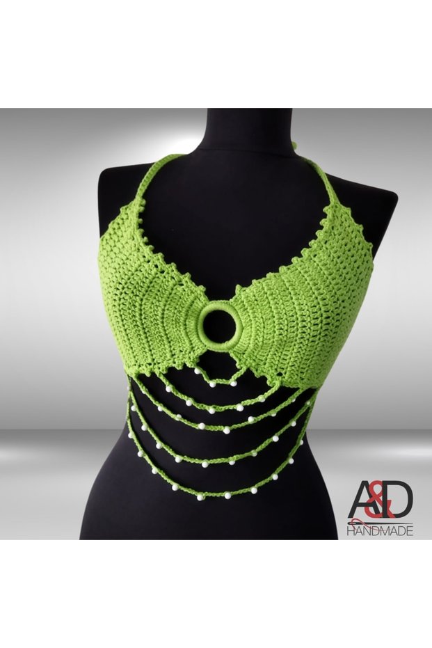 Bustier>Beach Wear>Beach Dress>Women's Wear>Hand Knitted>Bikini