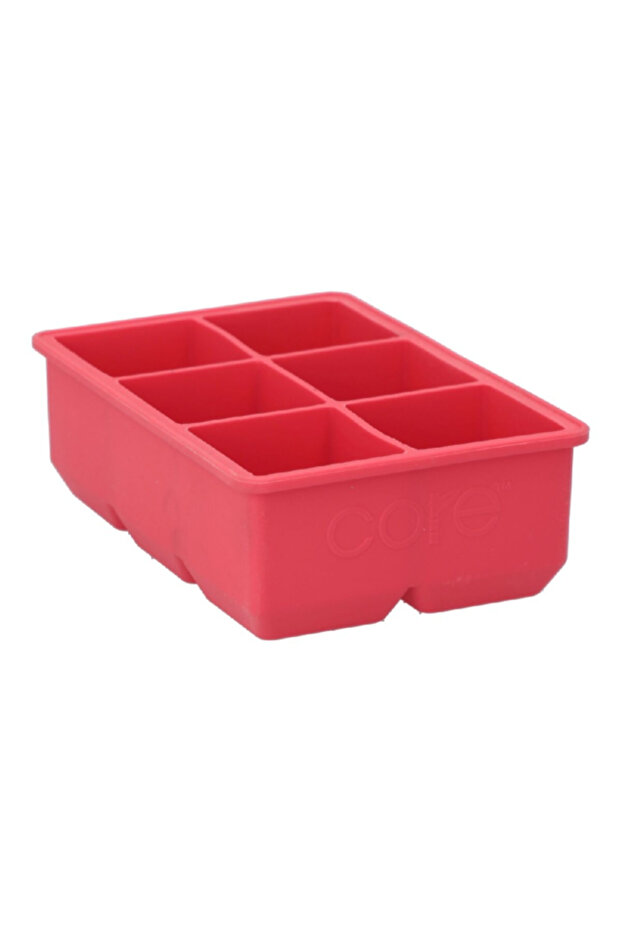 6-Ice Cube Tray Red Large - 2