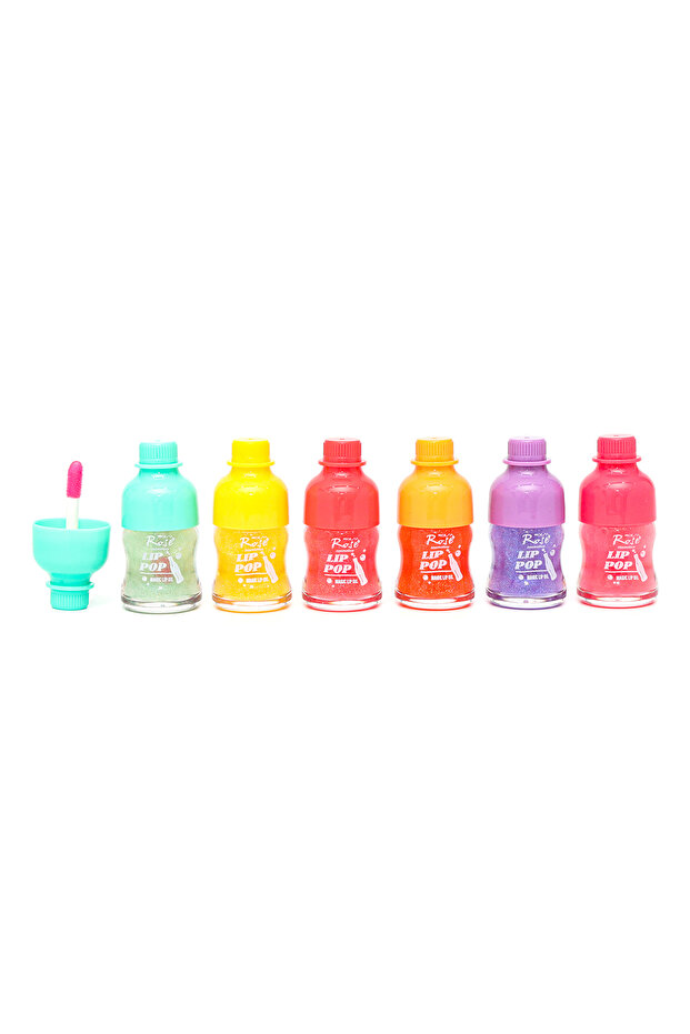 Rose Lip Pop 6-Piece Magic, Glitter Lip Gloss Set