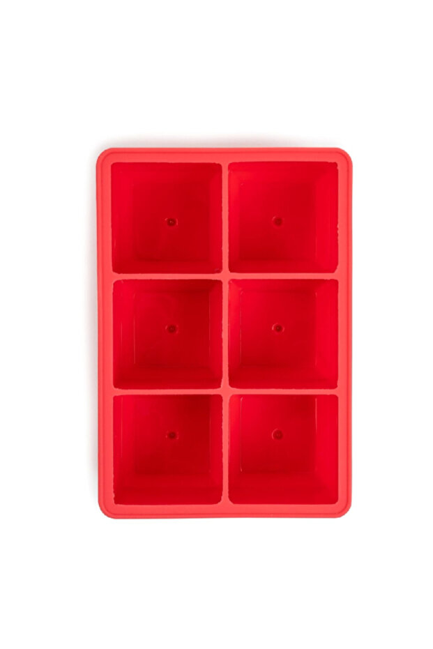 6-Ice Cube Tray Red Large - 4