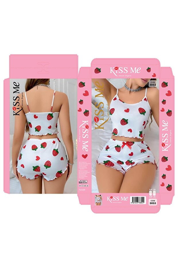 Kiss Me Lycra Shorts Nightwear Set