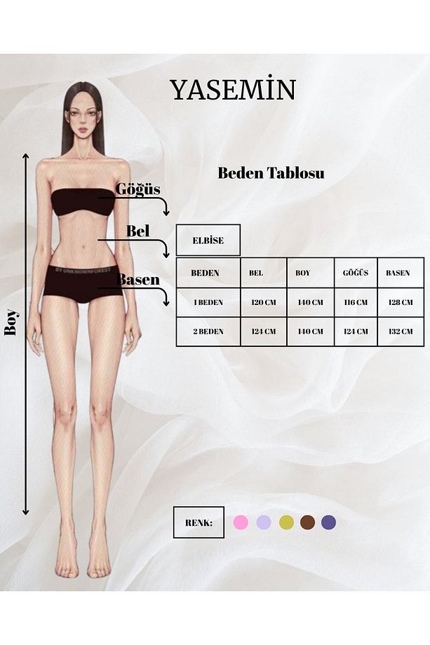 Yasemin Çiçekli - Modal Kumaş - Desenli Uzun Yazlık Elbise - 5