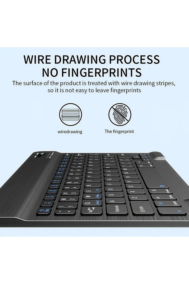 PC/Notebook/Macbook Uyumlu Kablosuz Şarj Edilebilir Klavye Mouse Seti Sessiz Türkçe Karakter Klavye - 8
