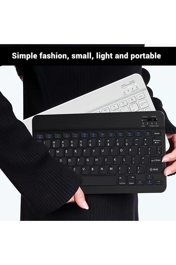 PC/Notebook/Macbook Uyumlu Kablosuz Şarj Edilebilir Klavye Mouse Seti Sessiz Türkçe Karakter Klavye - 6