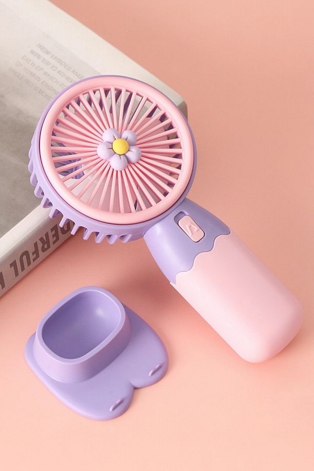 Taşınabilir Mini Fan Soğutucu Masa Üstü Vantilatör Usb Şarjlı Pratik - 1