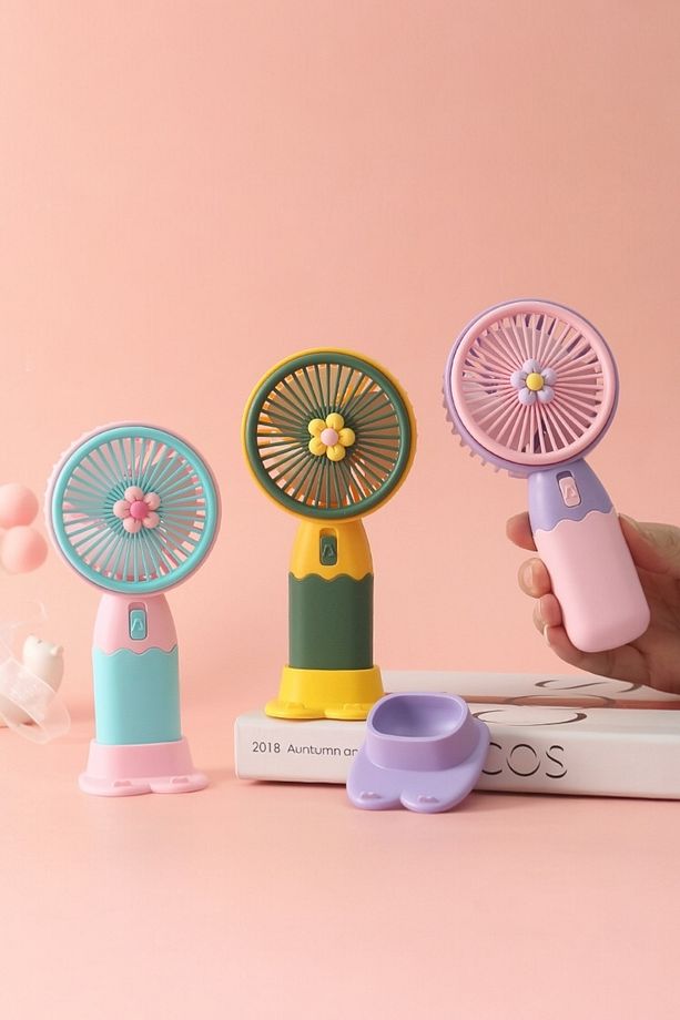 Taşınabilir Mini Fan Soğutucu Masa Üstü Vantilatör Usb Şarjlı Pratik - 4