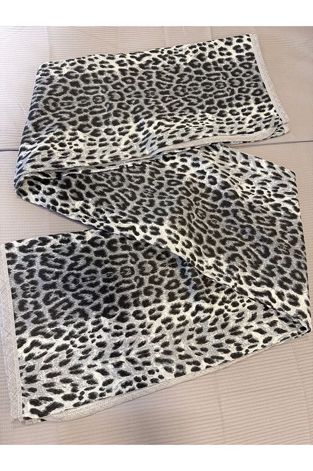 Leopar Desen Baskılı 150x240 Cm. Tek Kişilik Tek Pike - 2