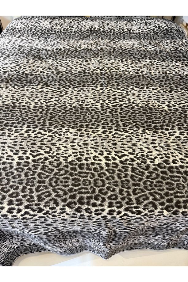 Leopar Desen Baskılı 150x240 Cm. Tek Kişilik Tek Pike - 6