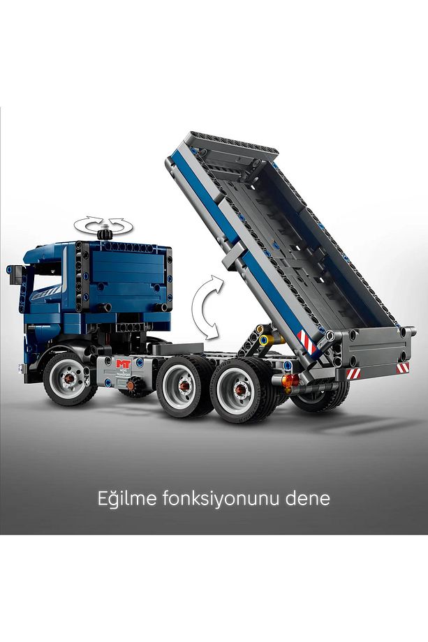 ® Technic Damperli Kamyon 42203 - 9+ Koleksiyonluk Yaratıcı Oyuncak Model Yapım Seti (462 Parça) - 8