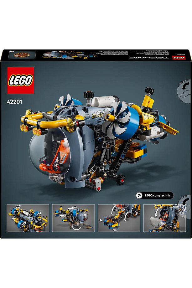 ® Technic Derin Deniz Araştırma Denizaltısı 42201 - 9+ Oyuncak Model Yapım Seti (413 Pr) - 5