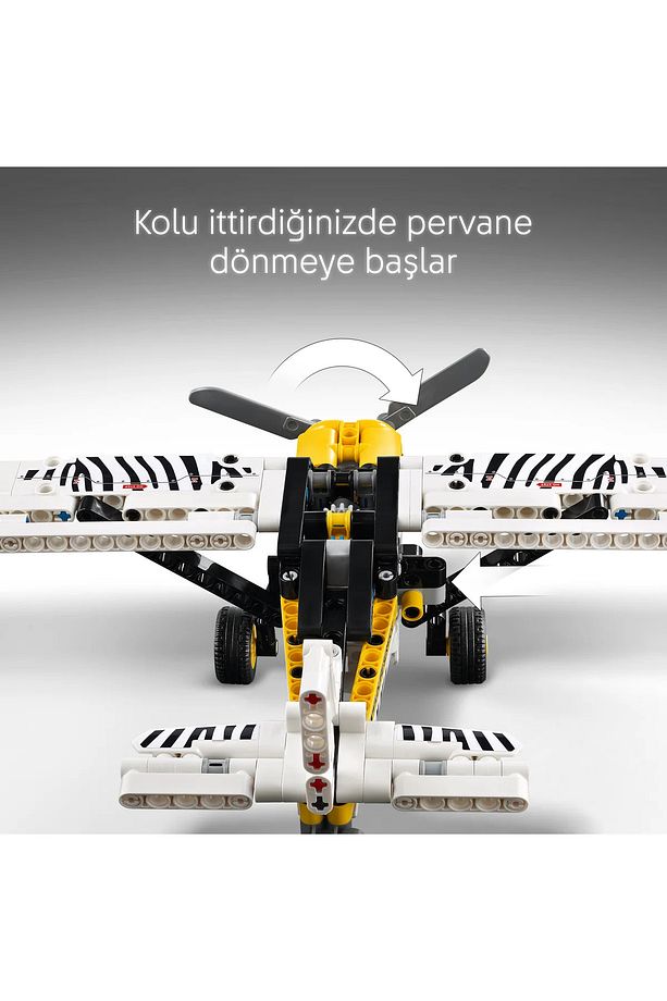 ® Technic Arazi Uçağı 42198 - 8+ Koleksiyonluk Yaratıcı Oyuncak Model Yapım Seti (333 Parça) - 7