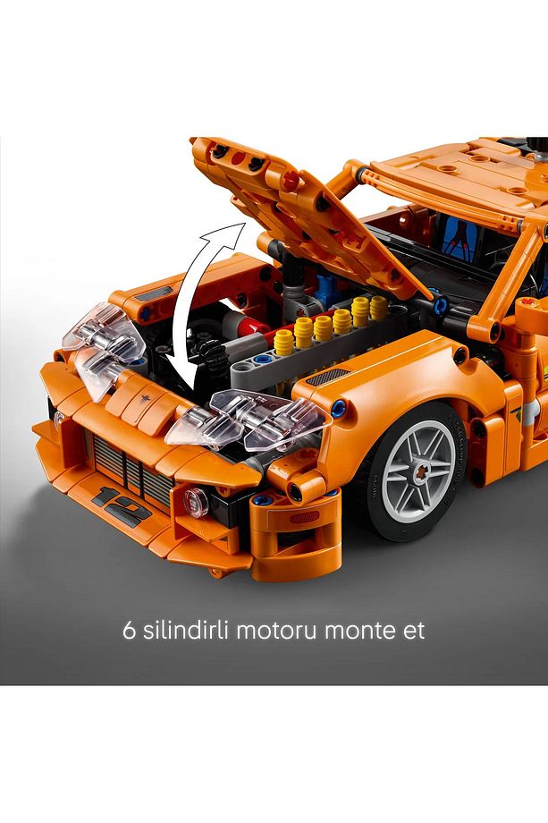 ® Technic Fast and Furious Toyota Supra MK4 42204 - 9+ Oyuncak Model Yapım Seti (810 Parça) - 8