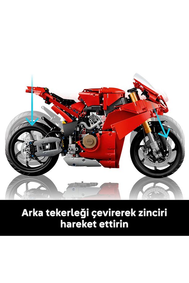 ® Technic Ducati Panigale V4 S Motosiklet 42202 - 18+ Yaratıcı Model Yapım Seti (1603 Parça) - 9