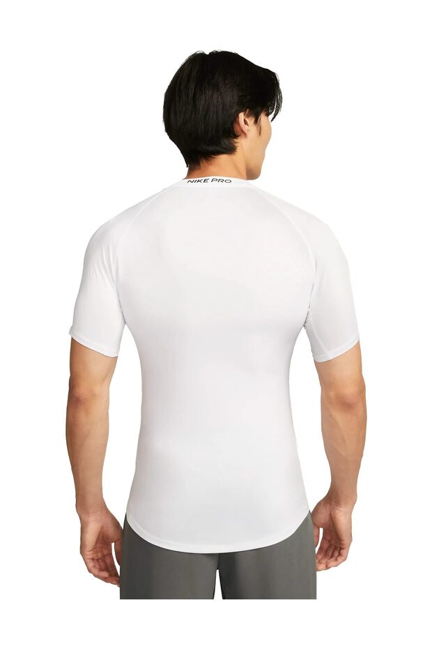 M NP DF TIGHT TOP SS – BIAŁY/(CZARNY) - 2