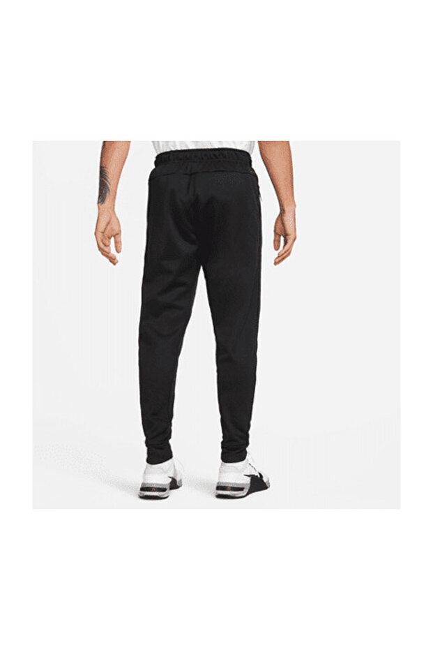 Standardowe czarne - szare - srebrne męskie spodnie dresowe DQ5405-010 M NK TF PANT TAPER - 2