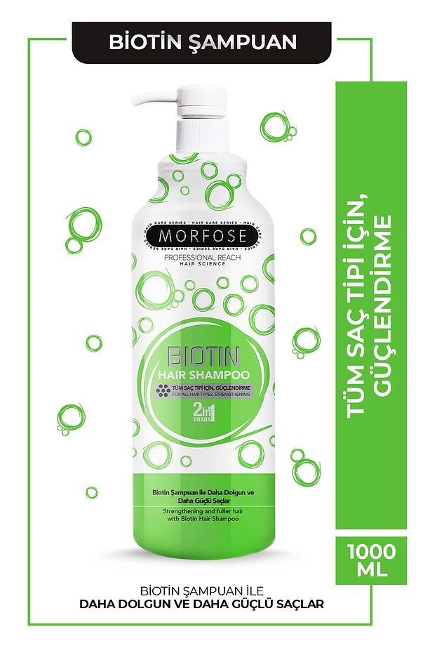Biotin Içeren Saç Şampuanı 1000 ml 2 Adet - 2