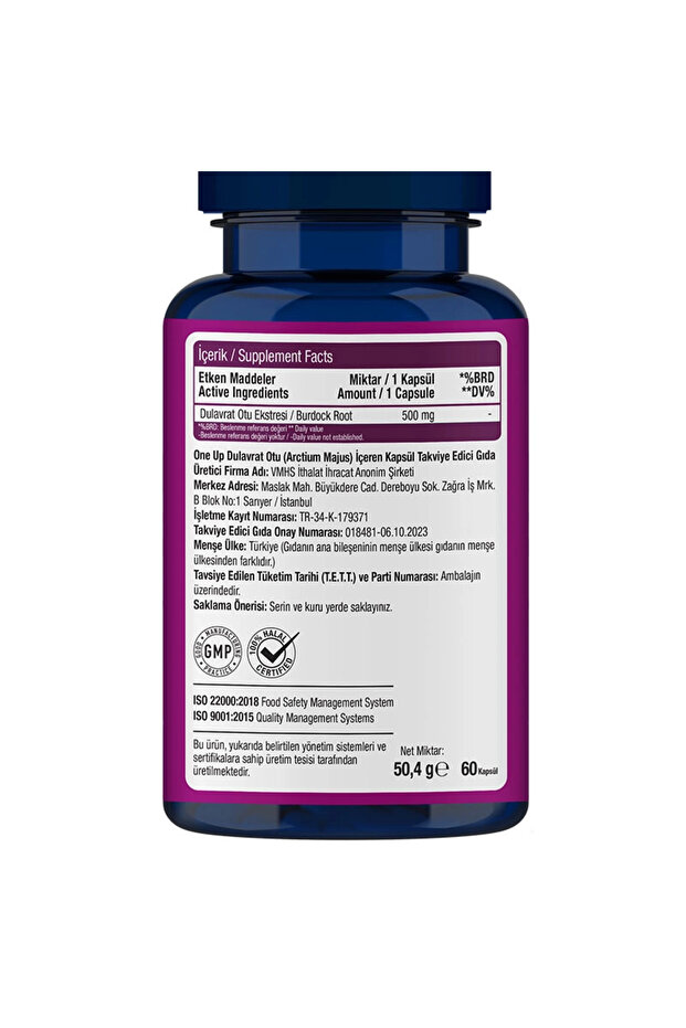 Burdock Root Dulavrat Otu 500 Mg 60 Kapsül - 4