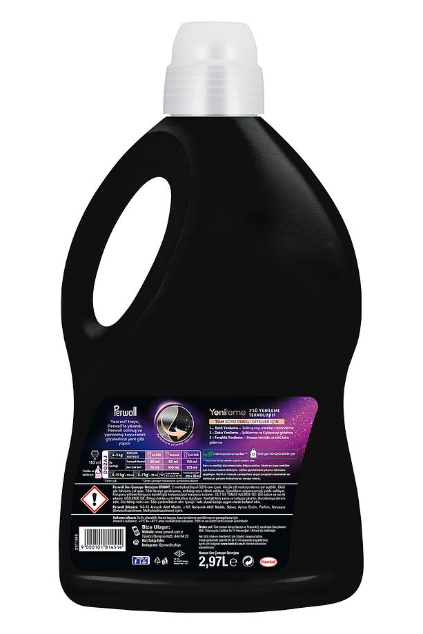 Sıvı Çamaşır Deterjanı 2x2.97L (100 Yıkama) Siyah & Renkli + Vernel Max 1440ml Şakayık - 6