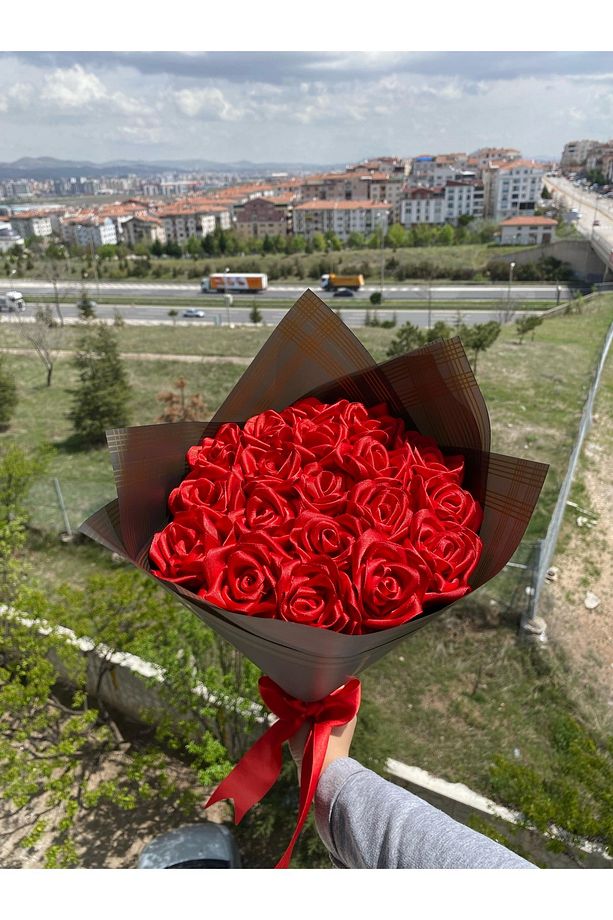 Senden Önce Senden Sonra Çiçek Buketi Solmayan Yapay Gül Buketi Sevgiliye (NOT YAZILIR) 19 Adet - 4