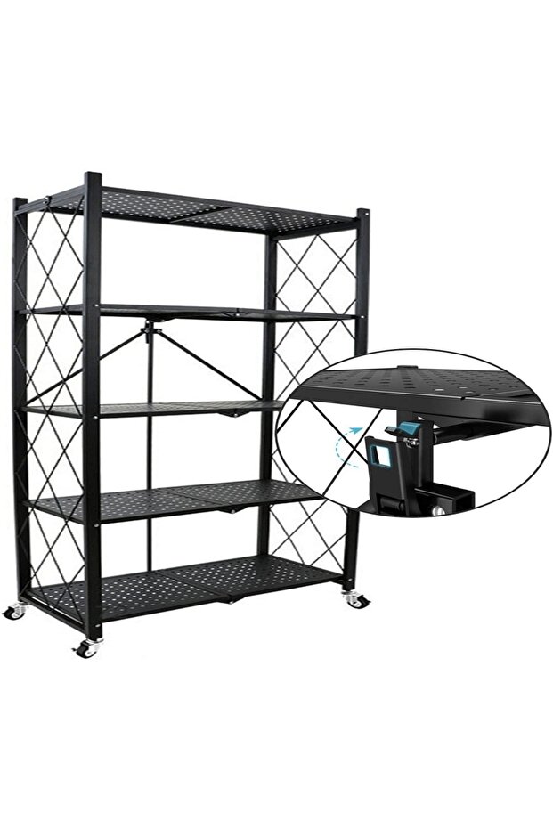 5-Tier Foldable Kitchen Storage Rack - 2