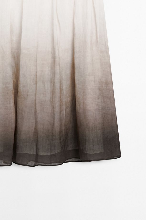 Gradient print midi skirt - 7