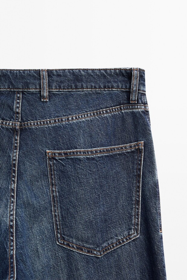 Pamuklu geniş paça jean - 8