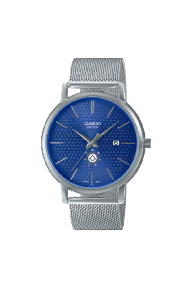 CASIO Men's Analog Blue Dial Watch - MTP-B125M-2AVDF