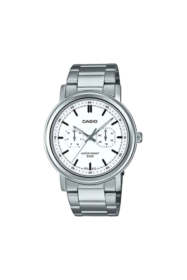 CASIO Men's Analog White Dial Watch - MTP-E335D-7EVDF - 1