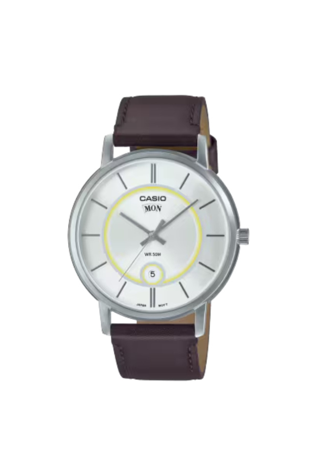 CASIO Men's Analog White Dial Watch - MTP-B120L-7AVDF