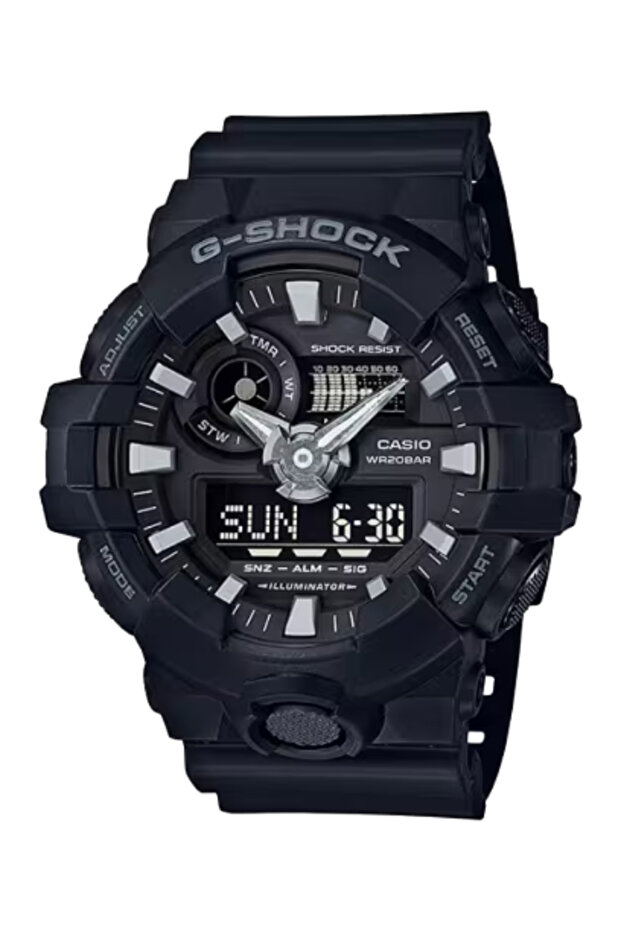 Men's Analog-Digital Black Dial Watch - GA-700-1B
