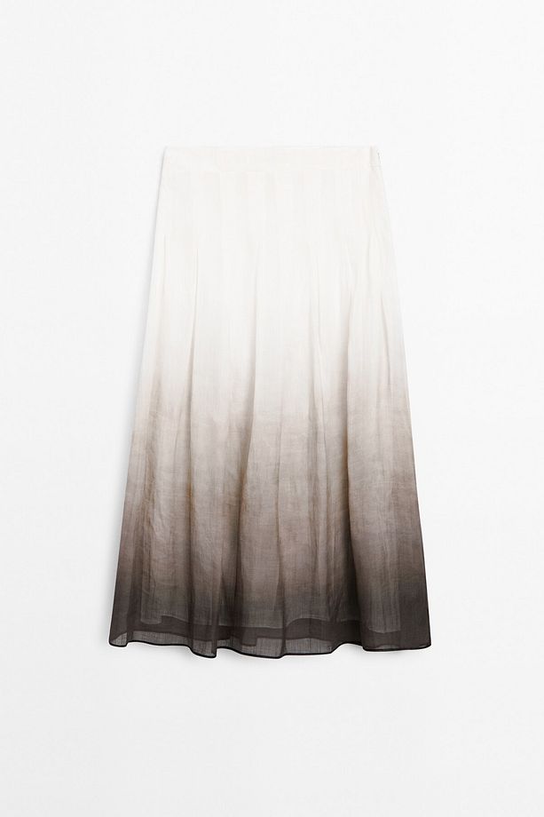 Gradient print midi skirt - 5