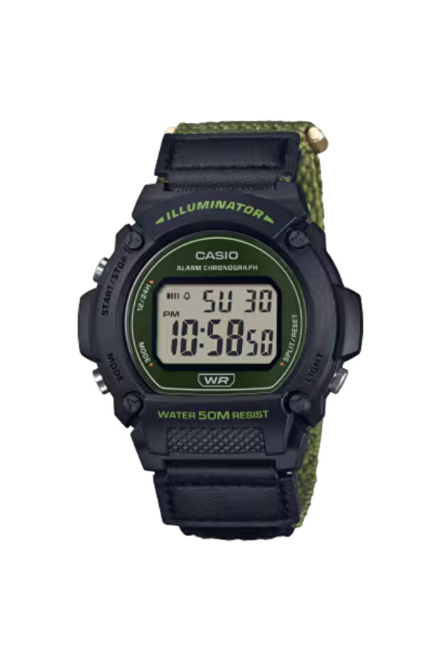 CASIO Men's Digital Grey Dial Watch - W-219HB-3AVDF