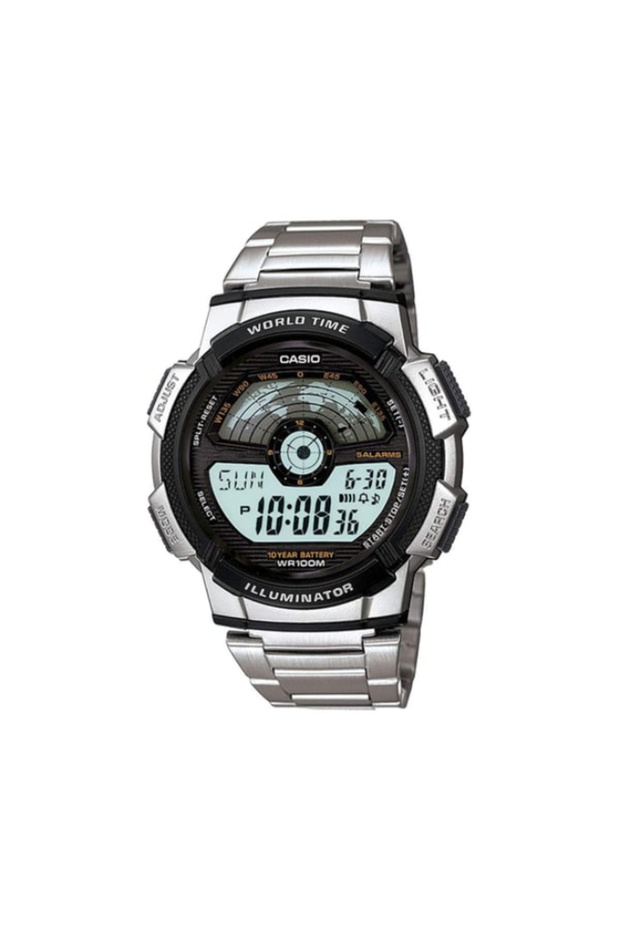 CASIO Men's Digital Grey Dial Watch - AE-1100WD-1A - 1