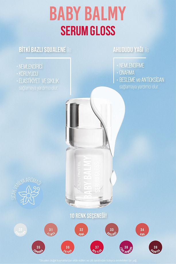 Baby Balmy Serum Gloss - Dudak Parlatıcısı Ve Dudak Bakımı 30 Ghosting - 3.2 ml - 5