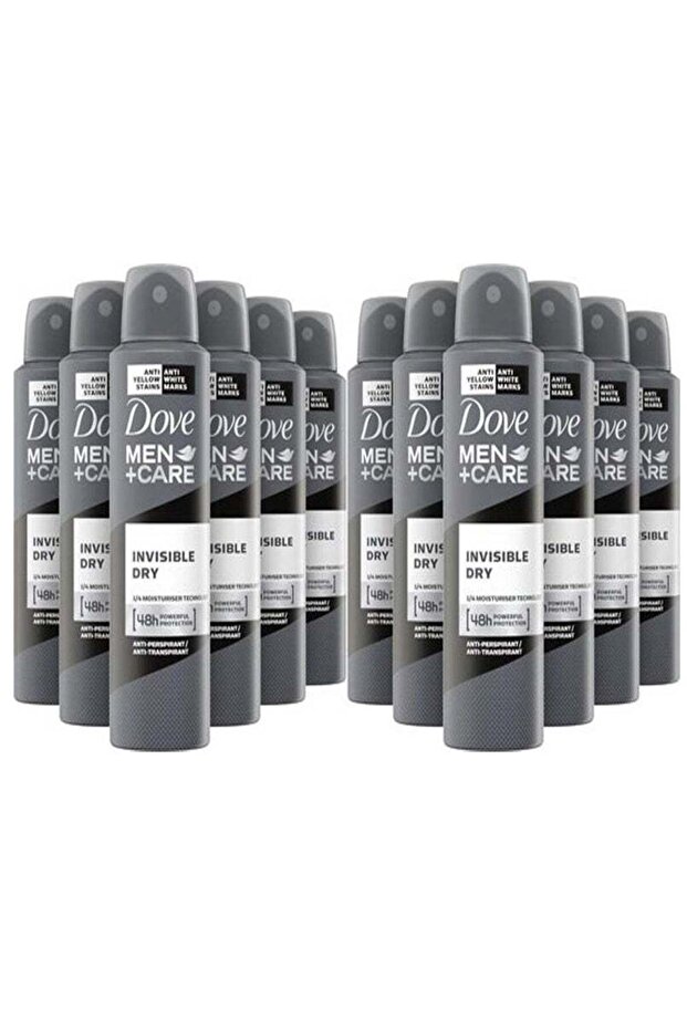 Men+Care Invisible Dry Spray Anti-Perspirant Deodorant 150ml Pack of 12