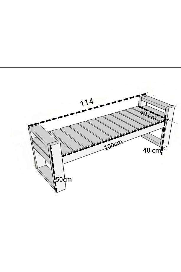 Ahşap Bank, Hol ve Antre Kapı Önü Bench - 7